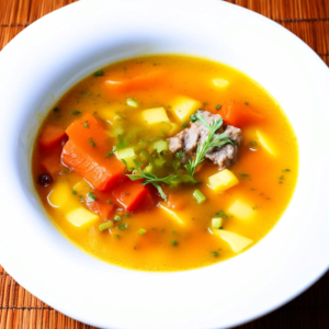 Суп из овощей и нежирного мяса